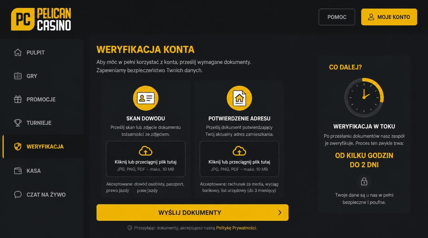 Dokumenty do weryfikacji, czas oczekiwania, przesyłanie dokumentów